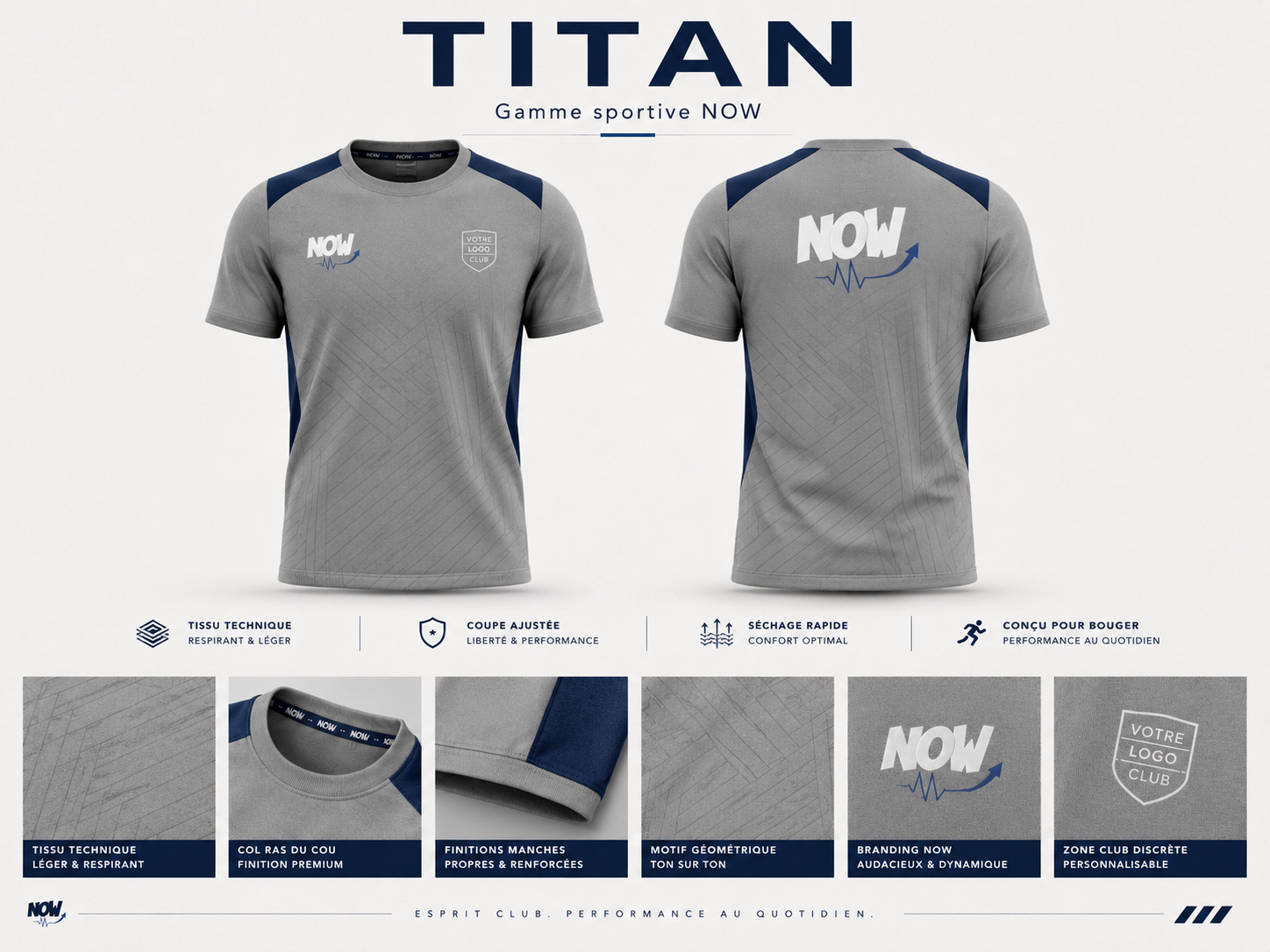 Gamme Titan NOW gris et marine