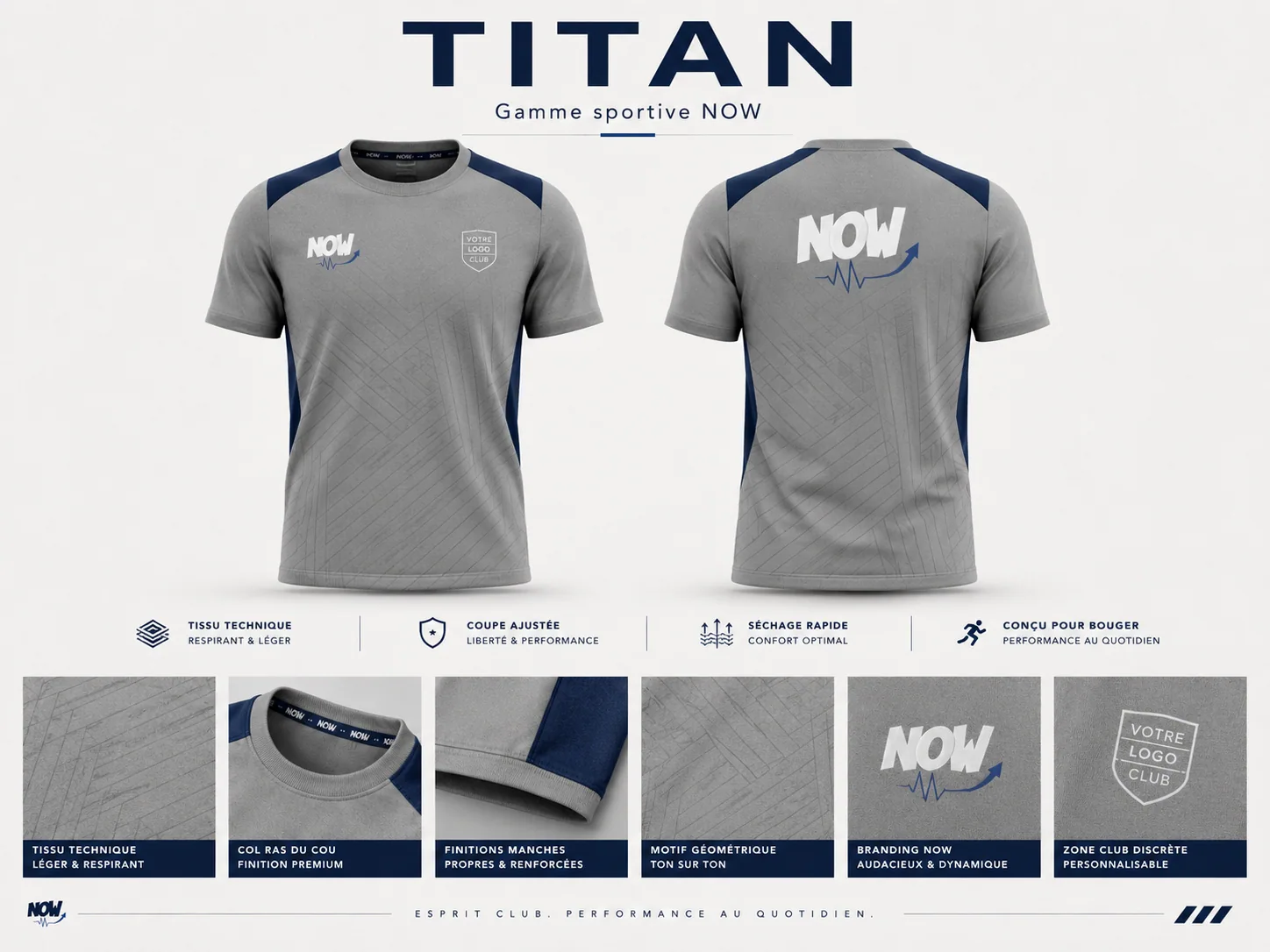 Gamme Titan NOW gris et marine