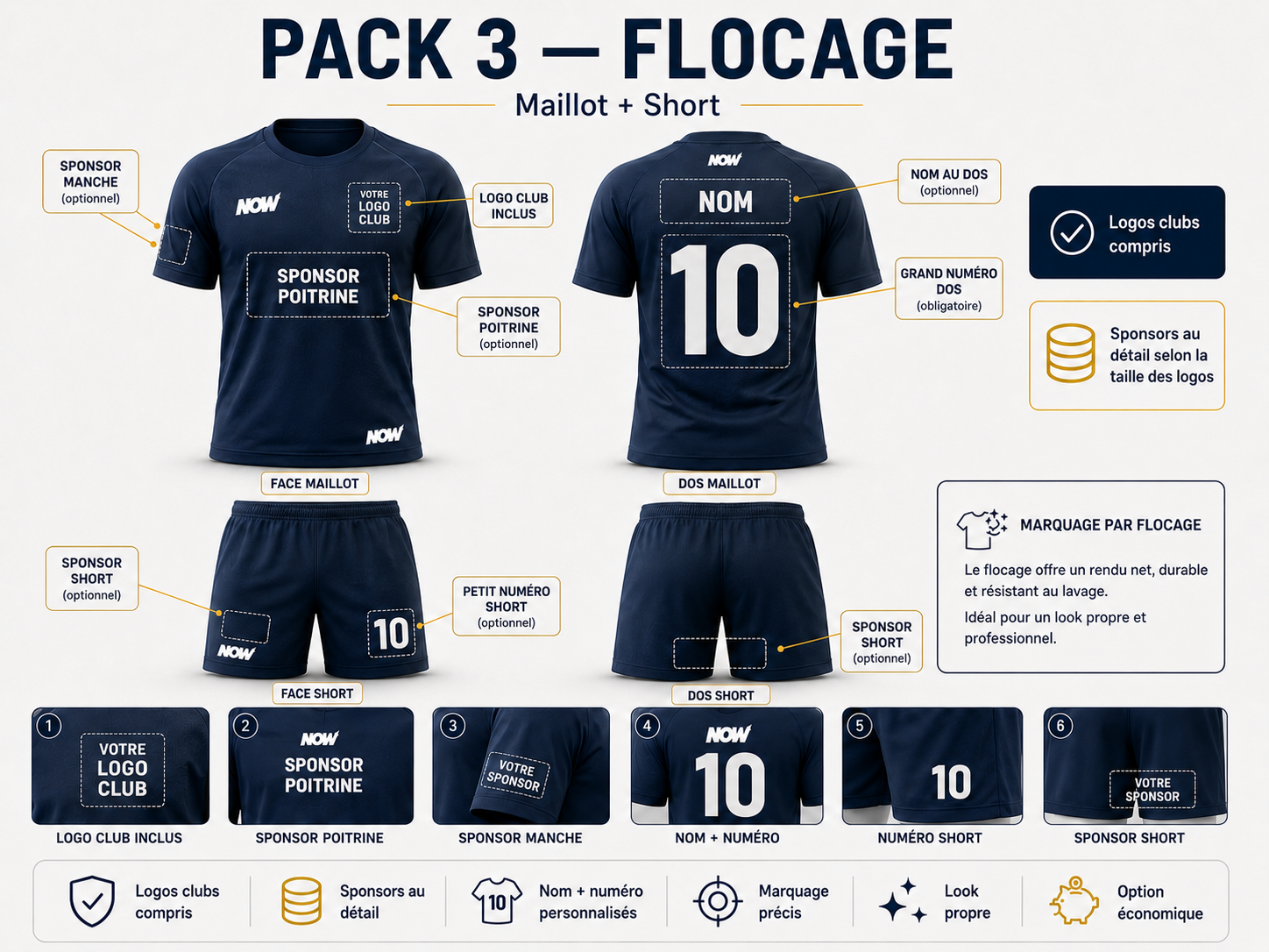 Pack flocage NOW