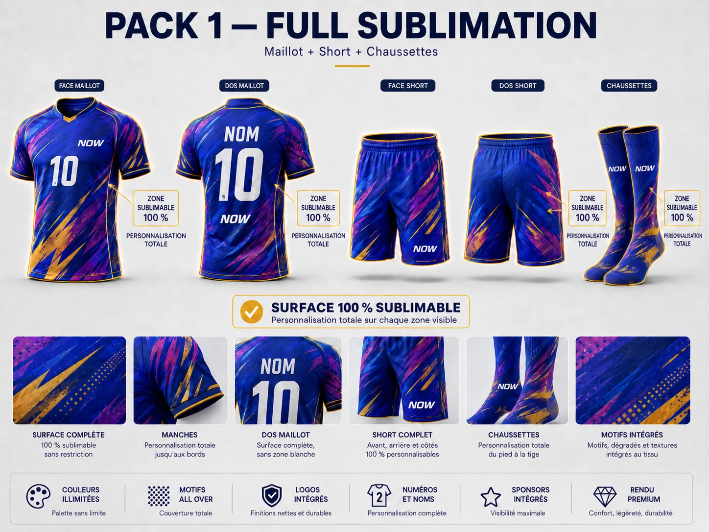 Pack full sublimation NOW